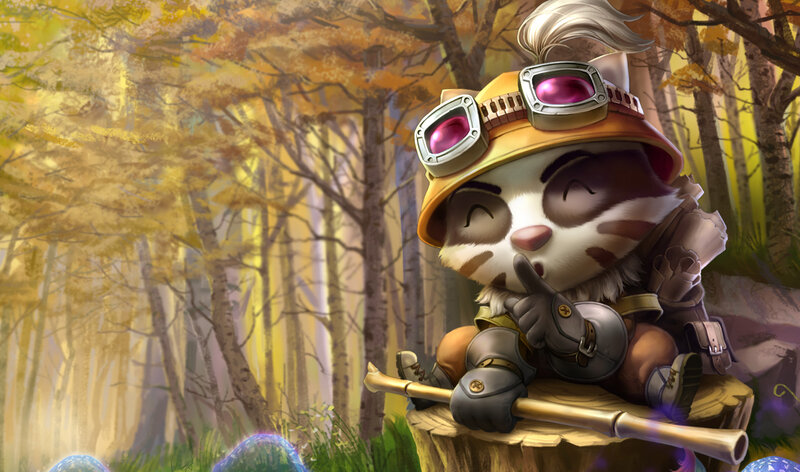 cute animal character in forest