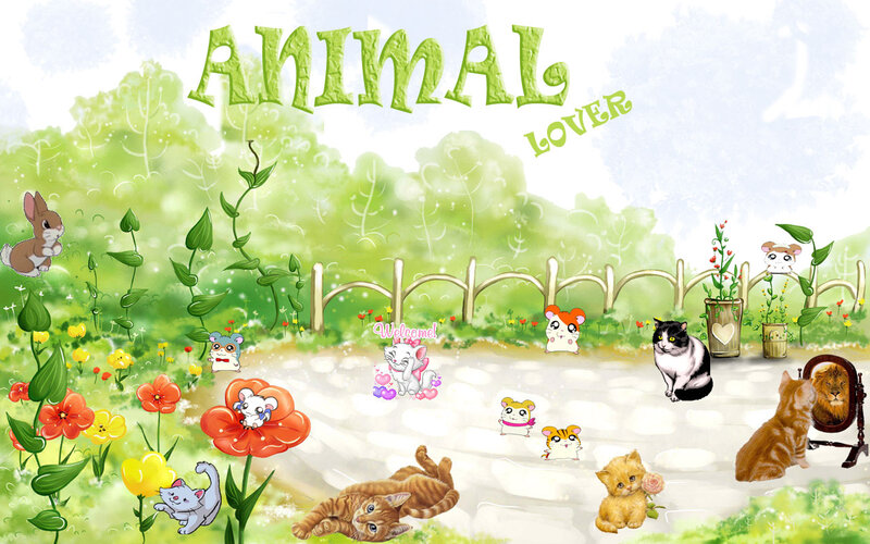 Cute Animals in Garden