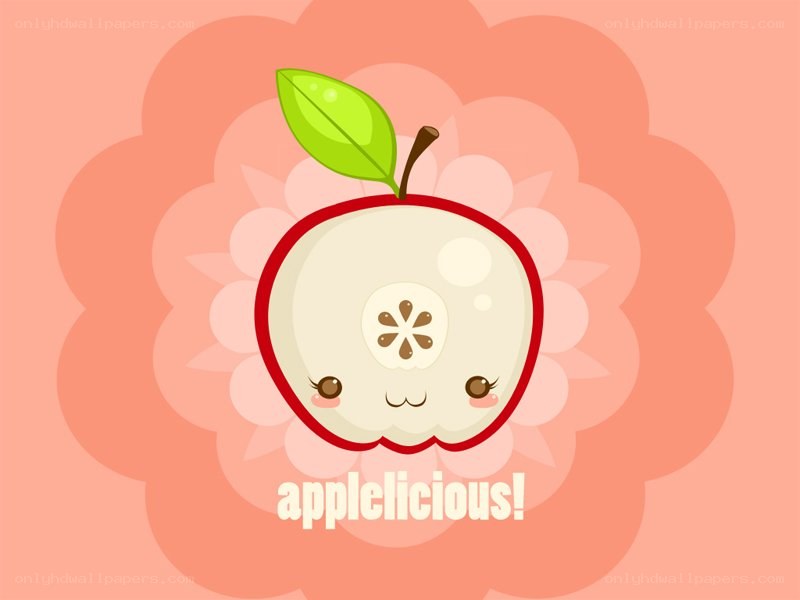 cute apple character