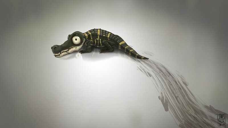 Cute Baby Crocodile