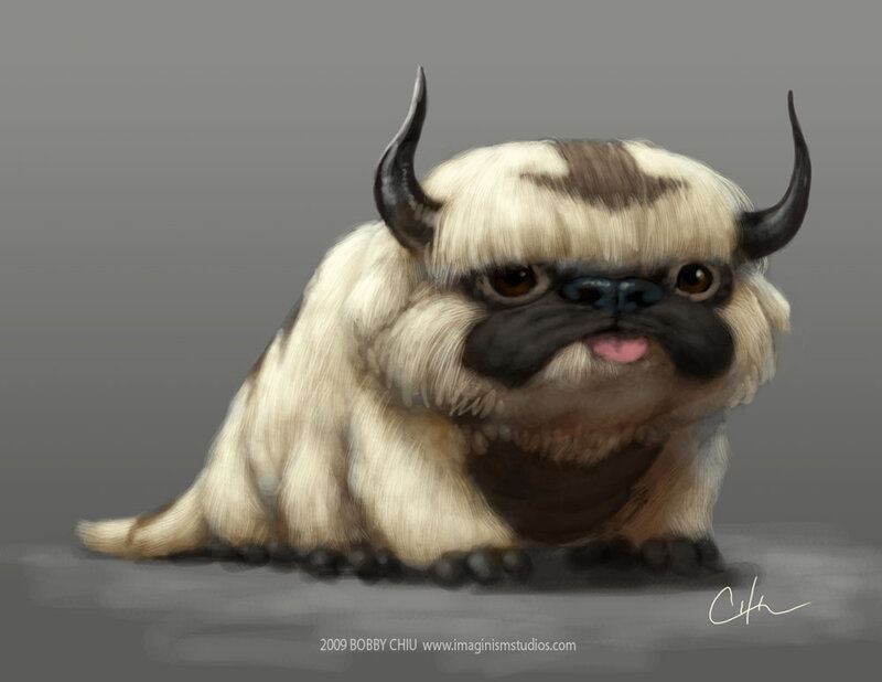 cute baby sky bison
