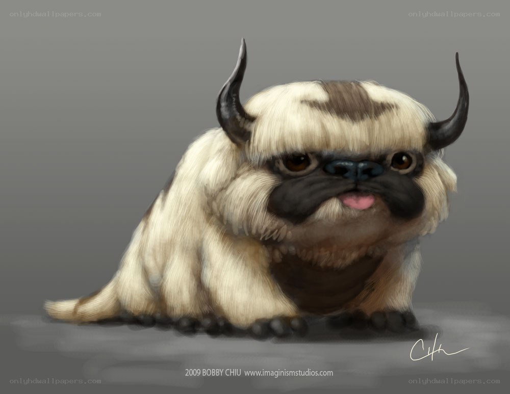 cute baby sky bison