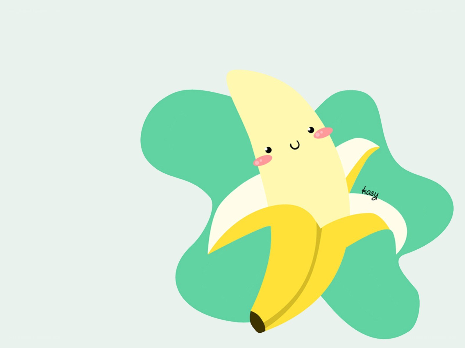 cute banana character illustration