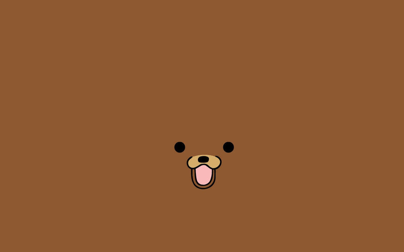 cute bear face illustration