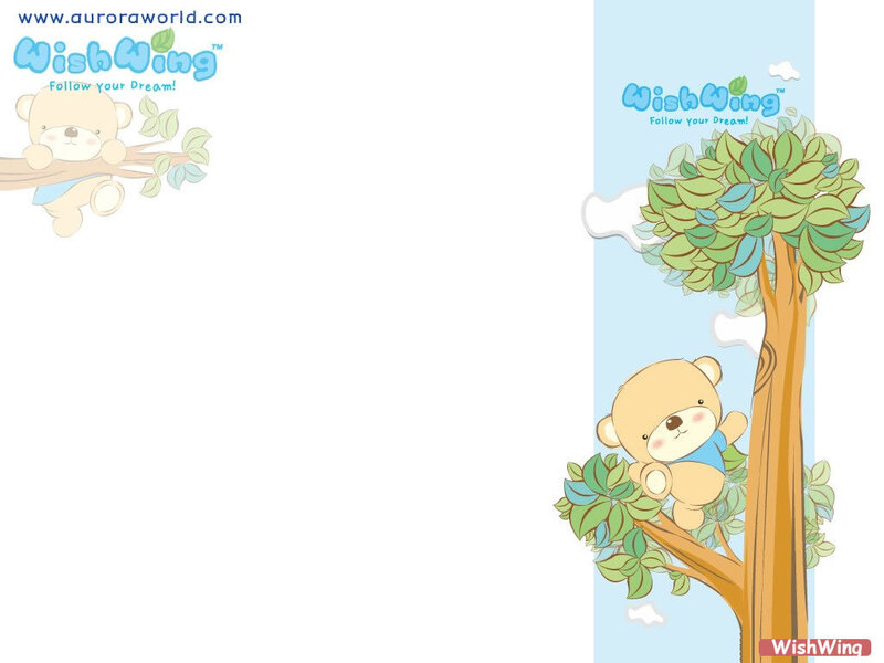 cute bear in tree wallpaper