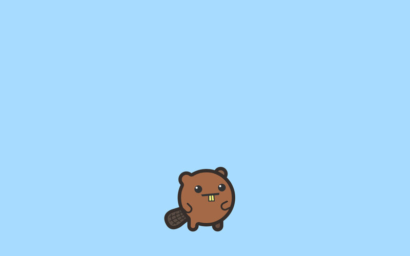 cute beaver character