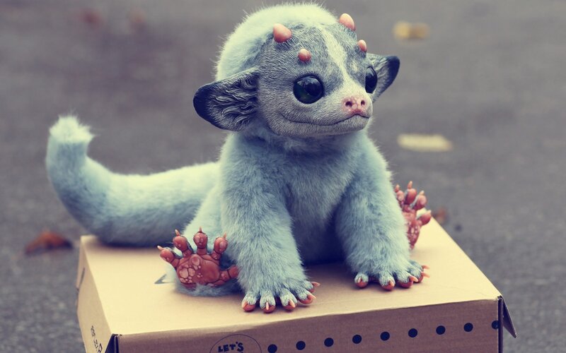 cute blue dragon baby