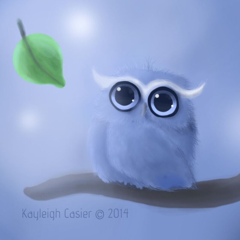 Cute Blue Owl
