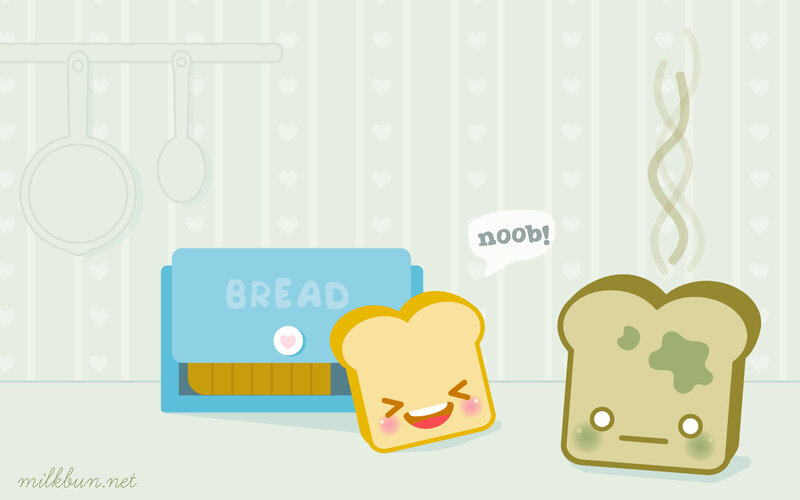 Cute bread characters