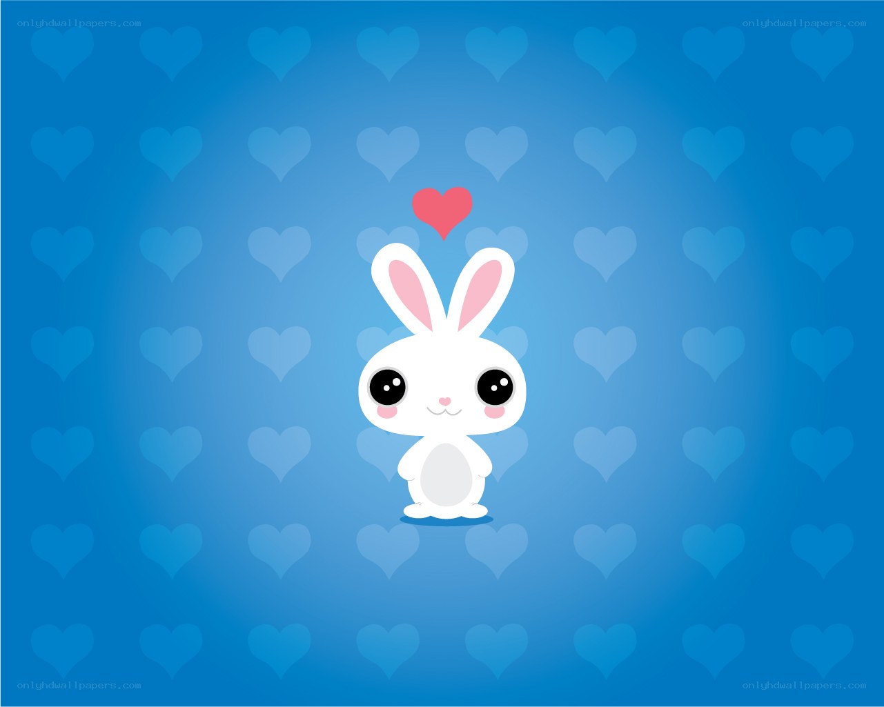 cute bunny with heart