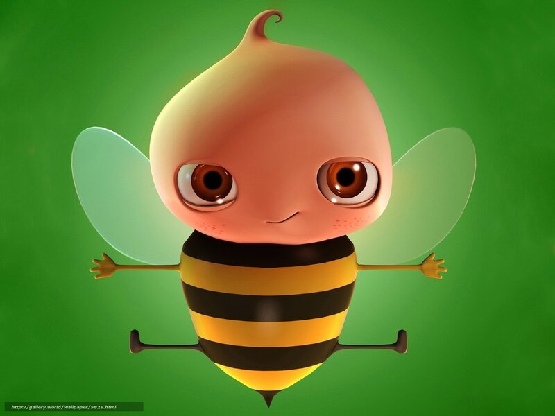 cute cartoon bee character