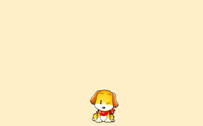 cute cartoon puppy