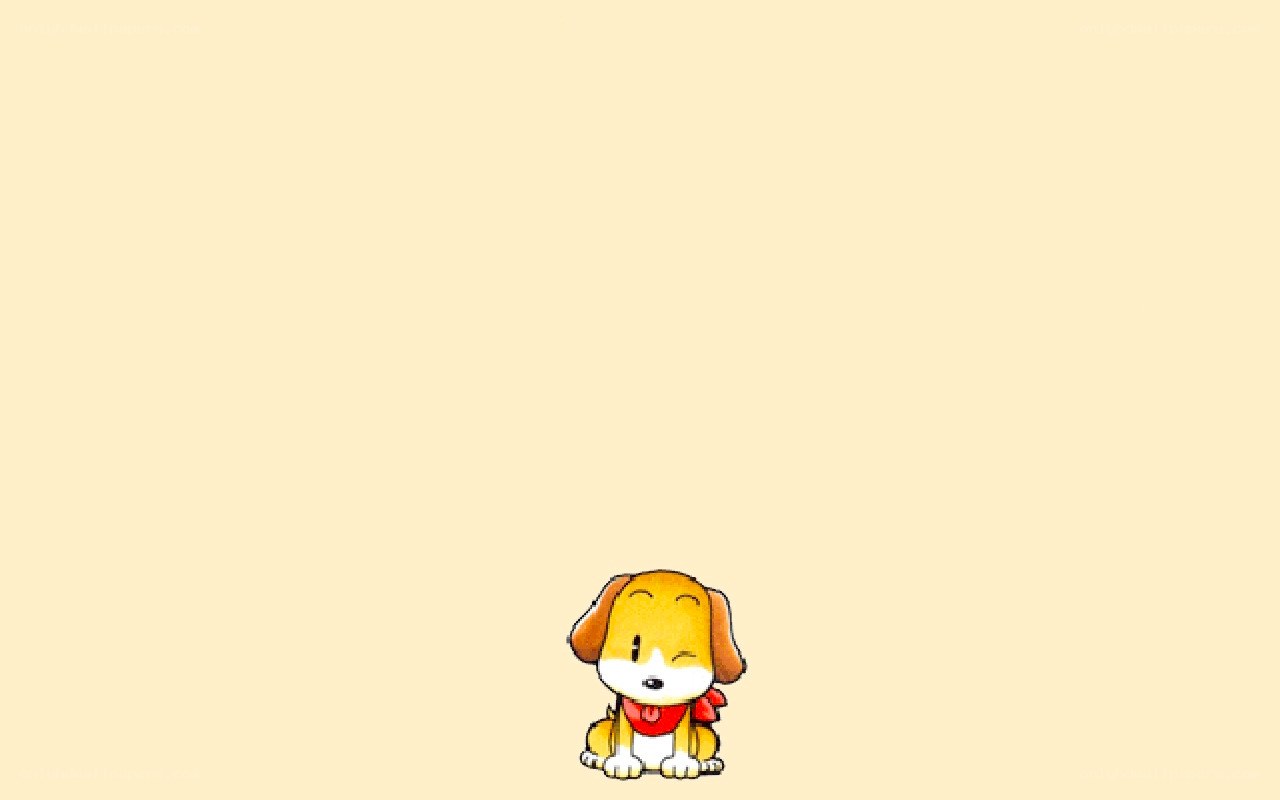 cute cartoon puppy