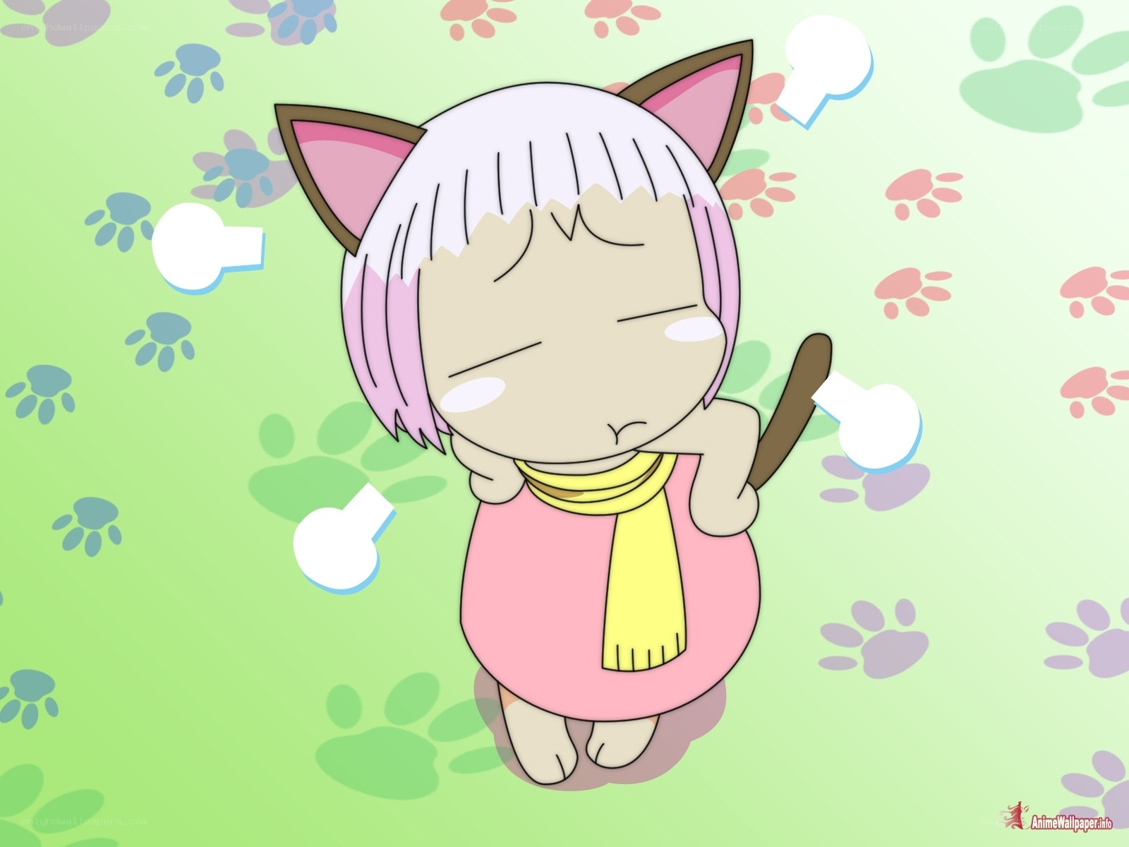 cute cat girl character