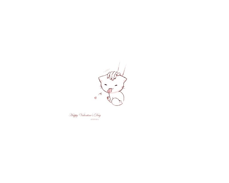 Cute cat Valentine's Day art