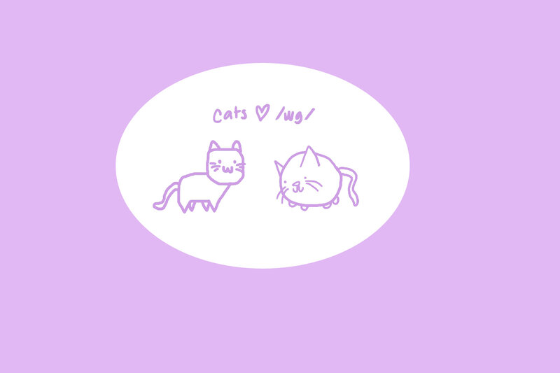cute cats drawing