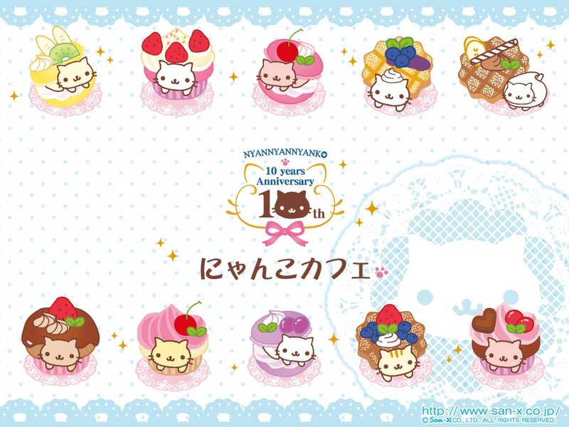 Cute Cats with Desserts
