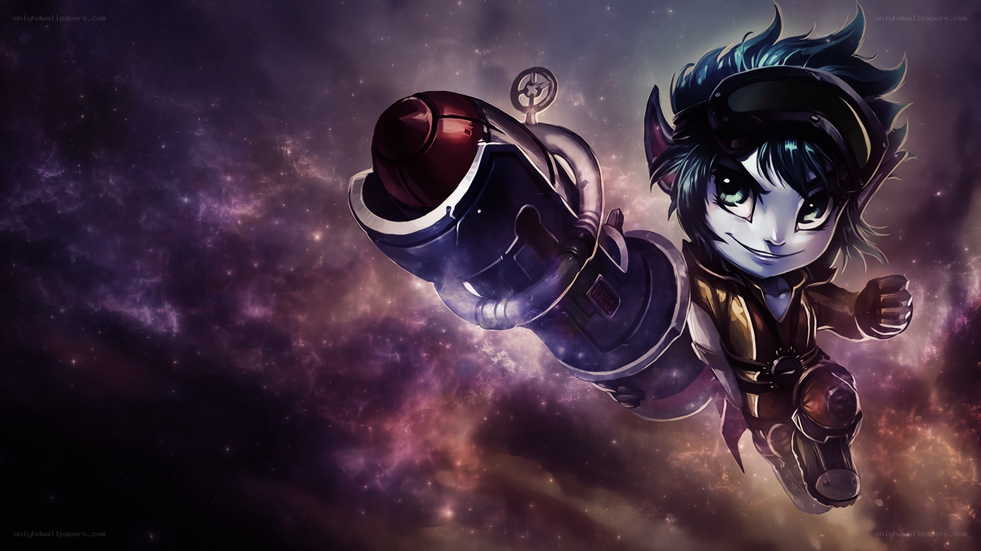 cute character in space