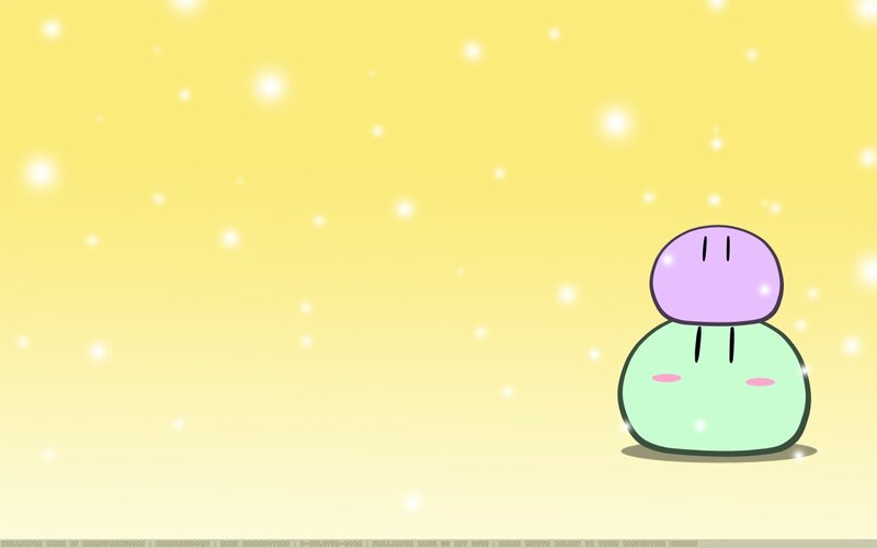 cute character on yellow background