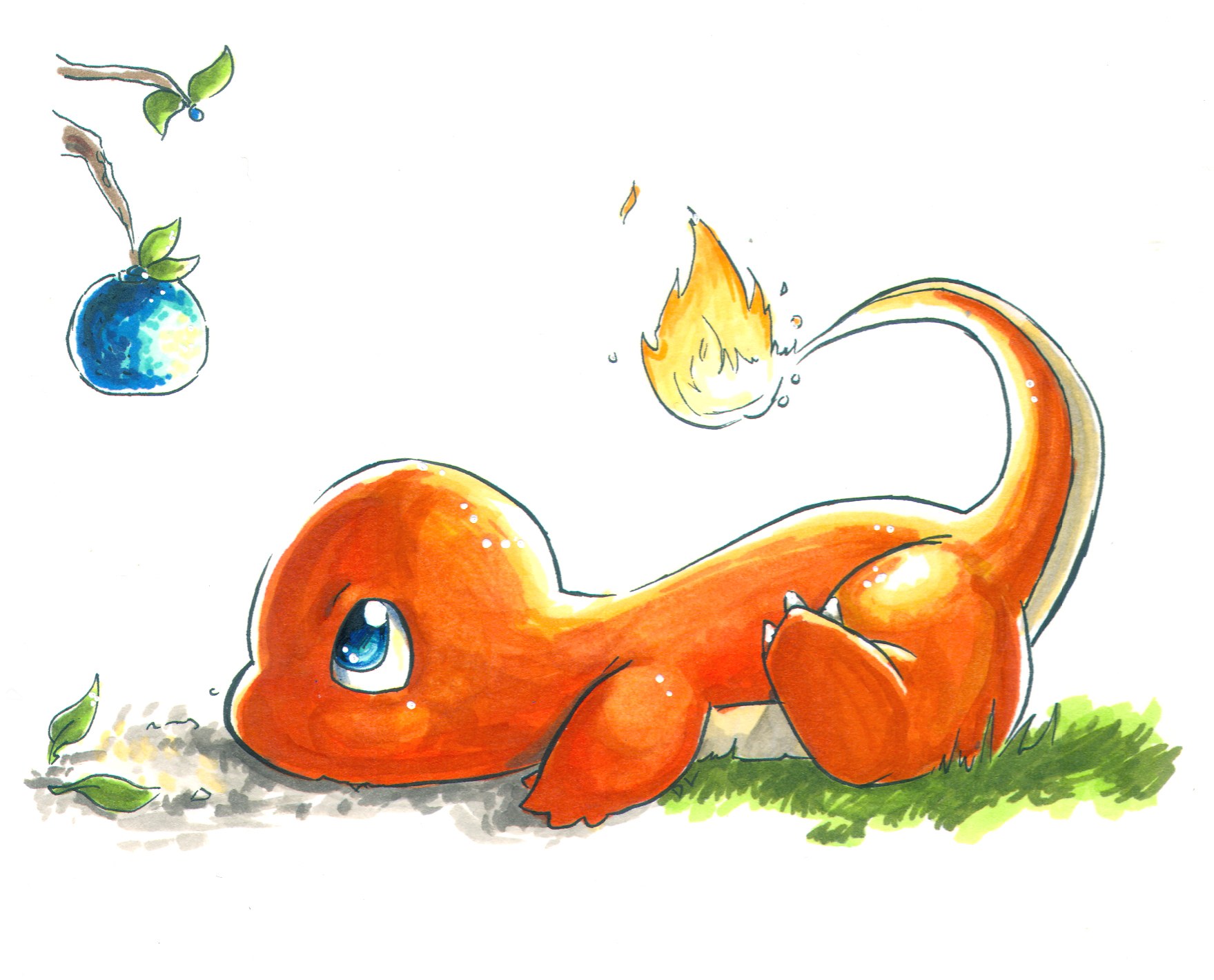 Cute Charmander drawing