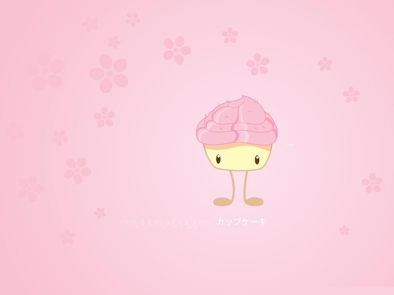 cute cupcake character