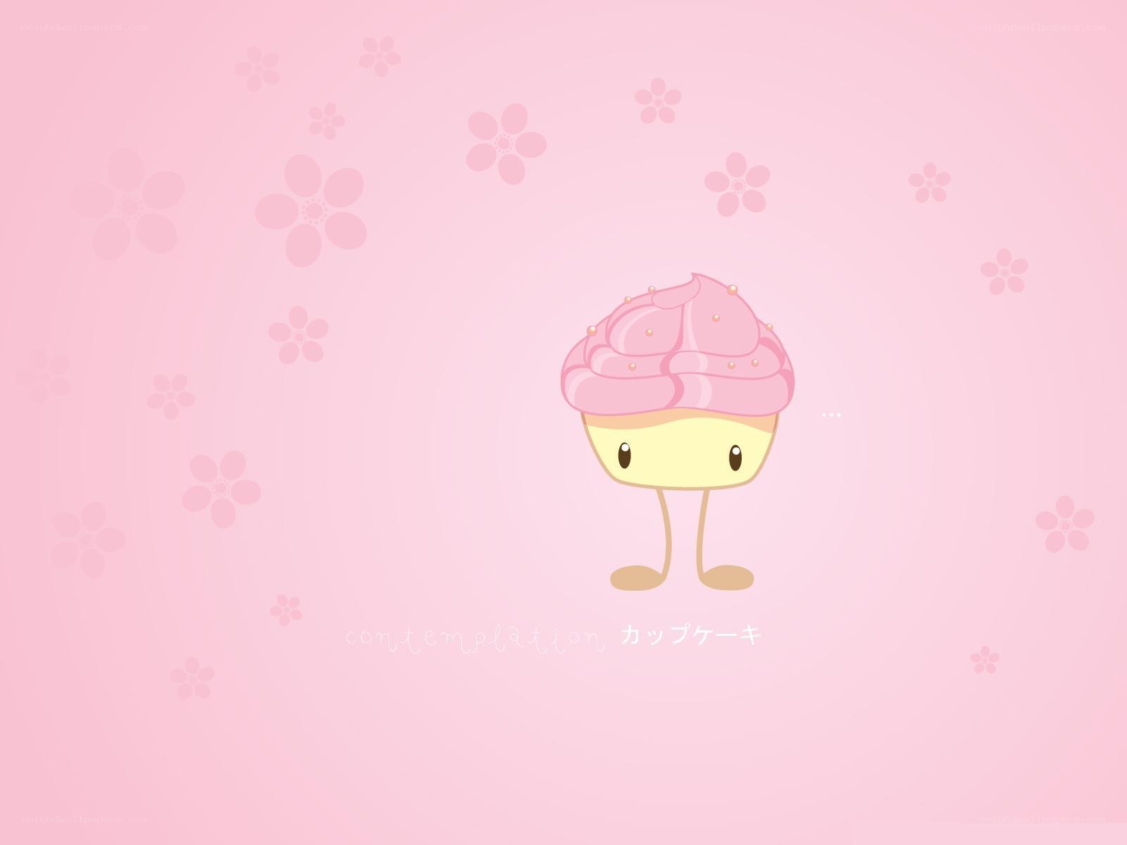 cute cupcake character