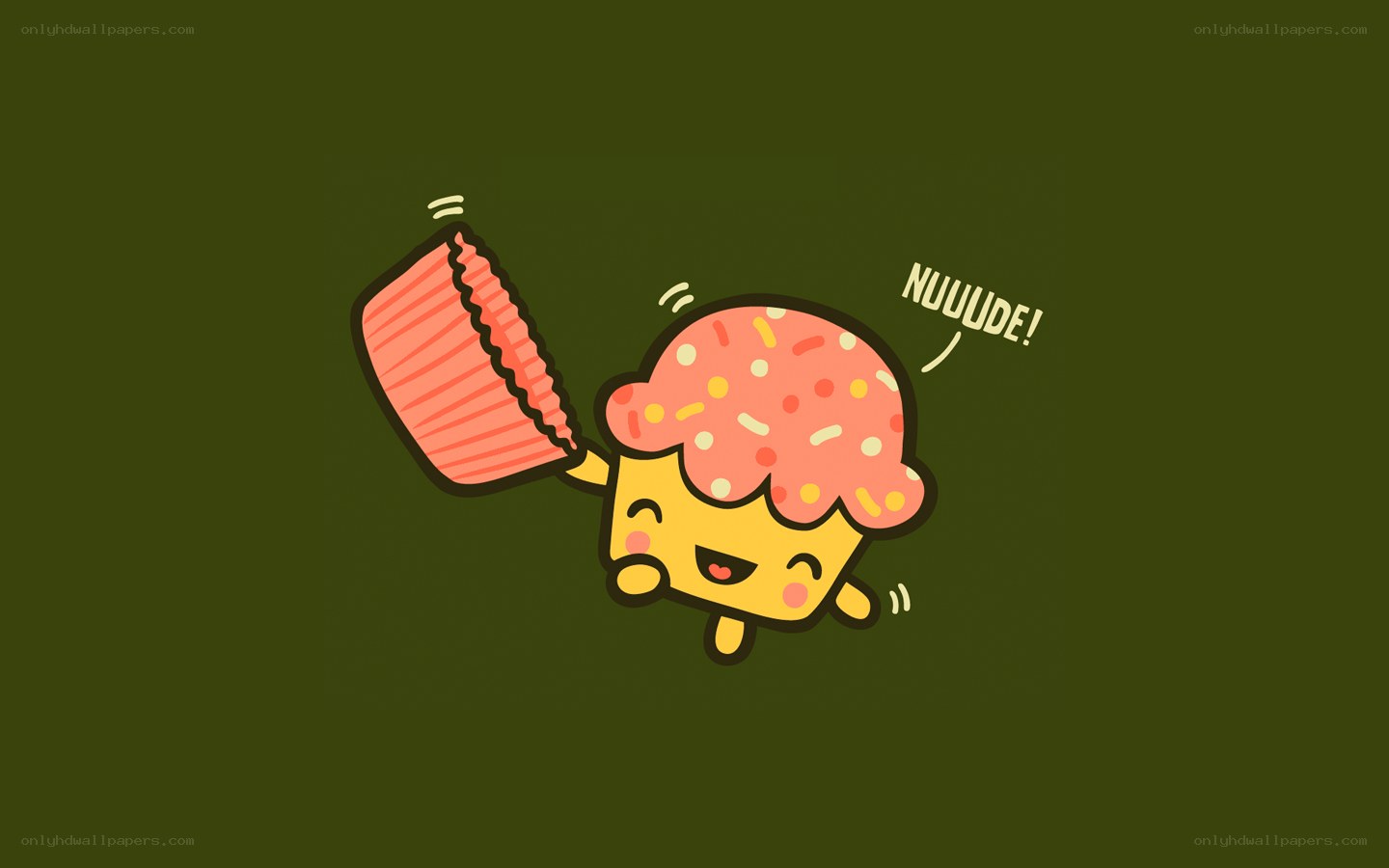 cute cupcake character