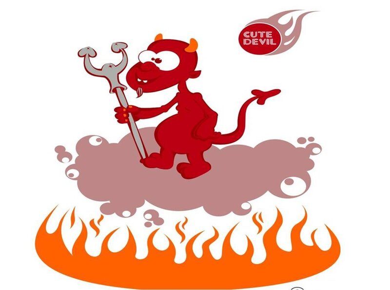 cute devil cartoon