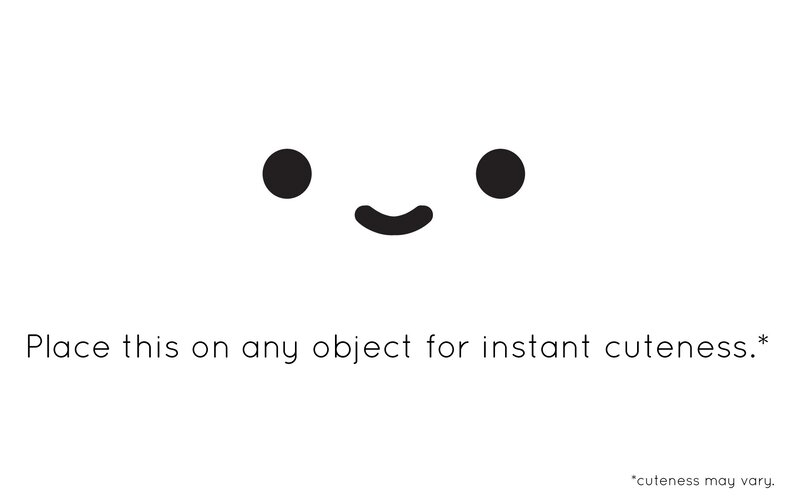 cute face sticker