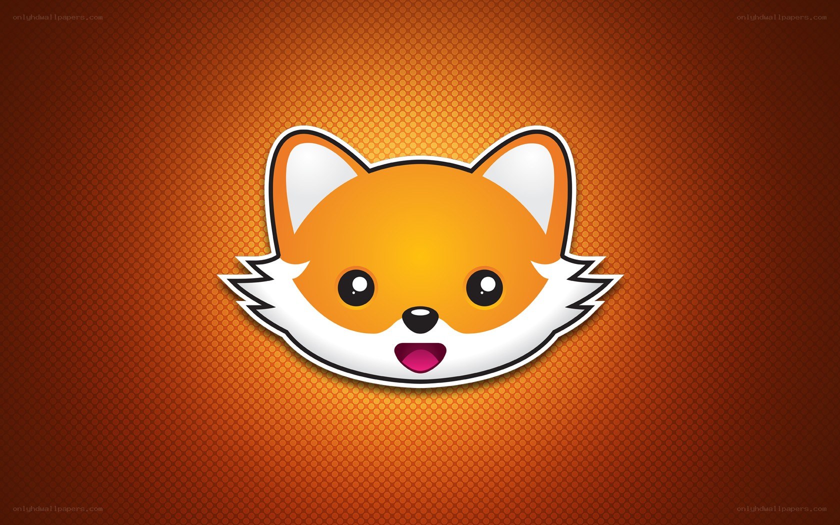 cute fox face logo