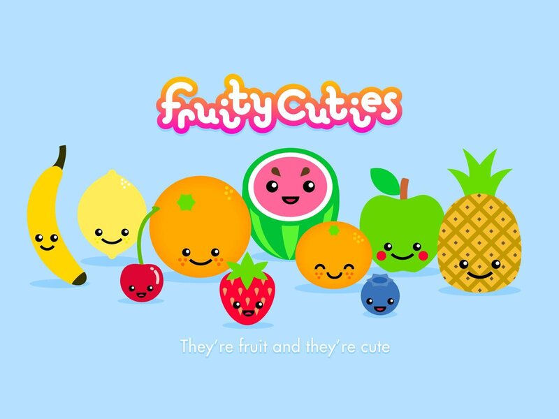 cute fruit characters