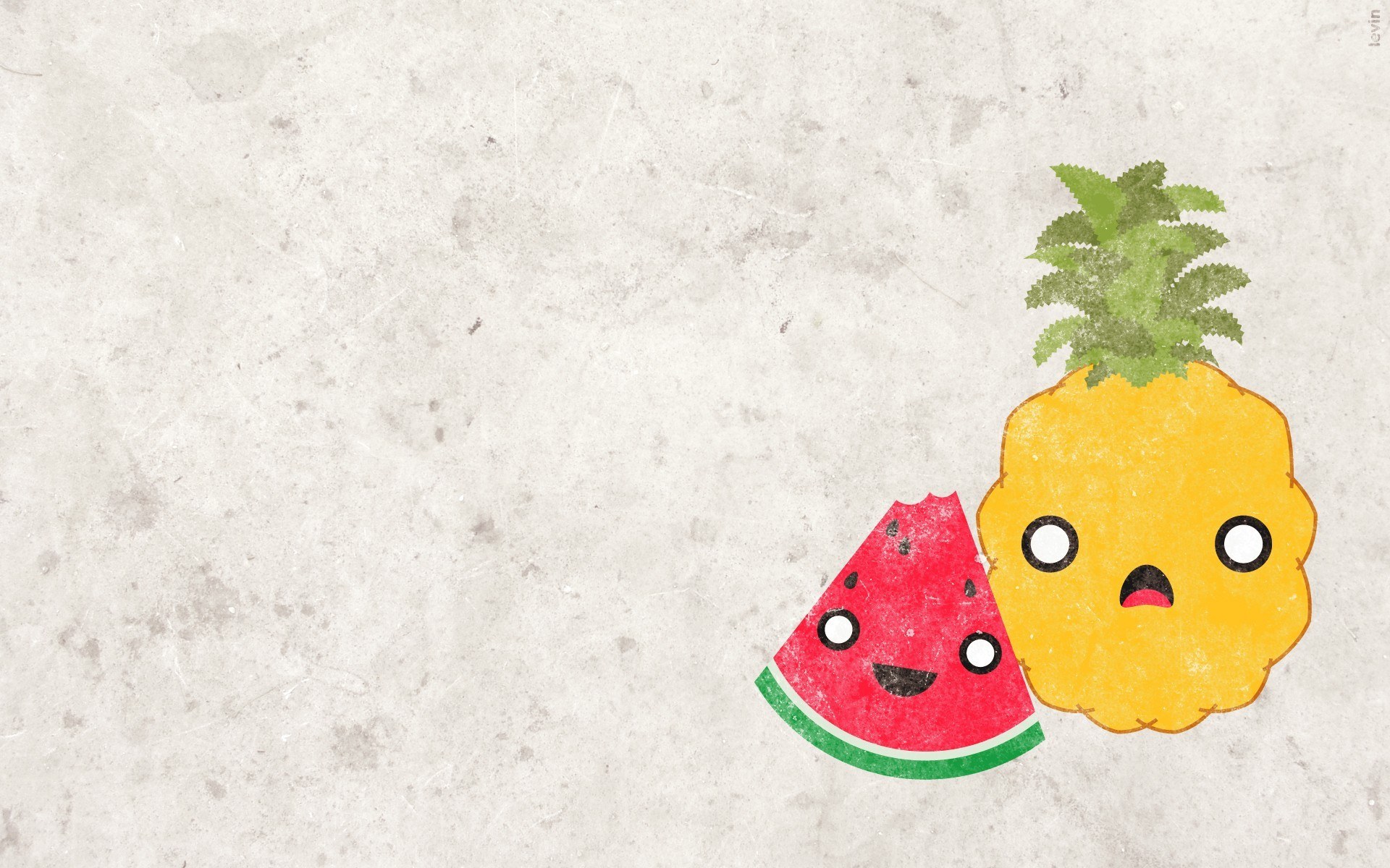 cute fruit characters wallpaper