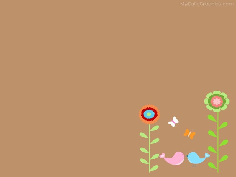 cute garden scene with birds
