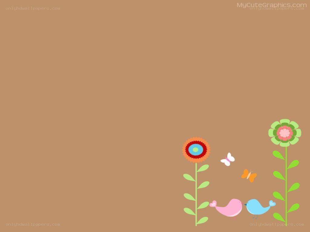 cute garden scene with birds