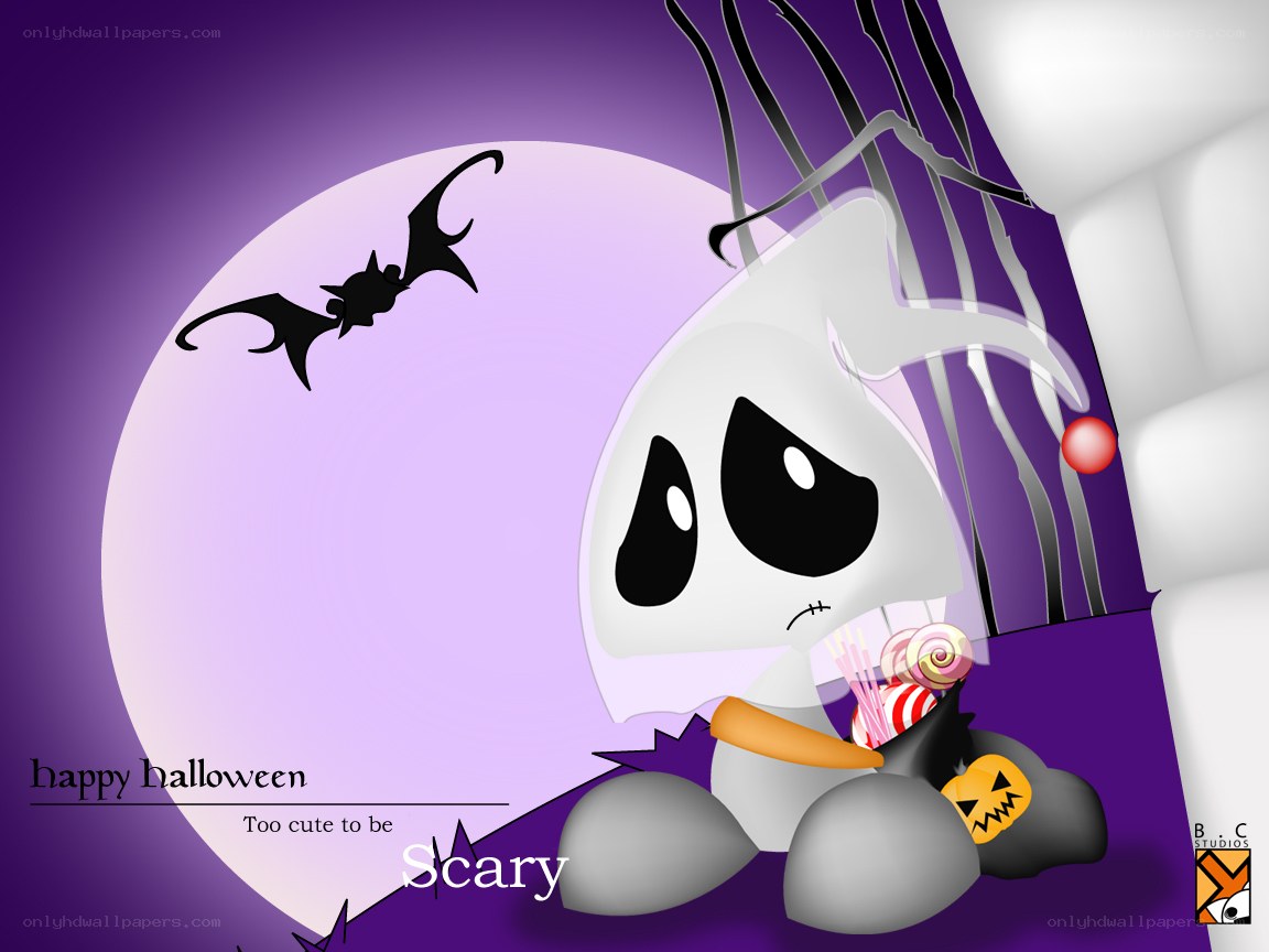 cute ghost halloween card
