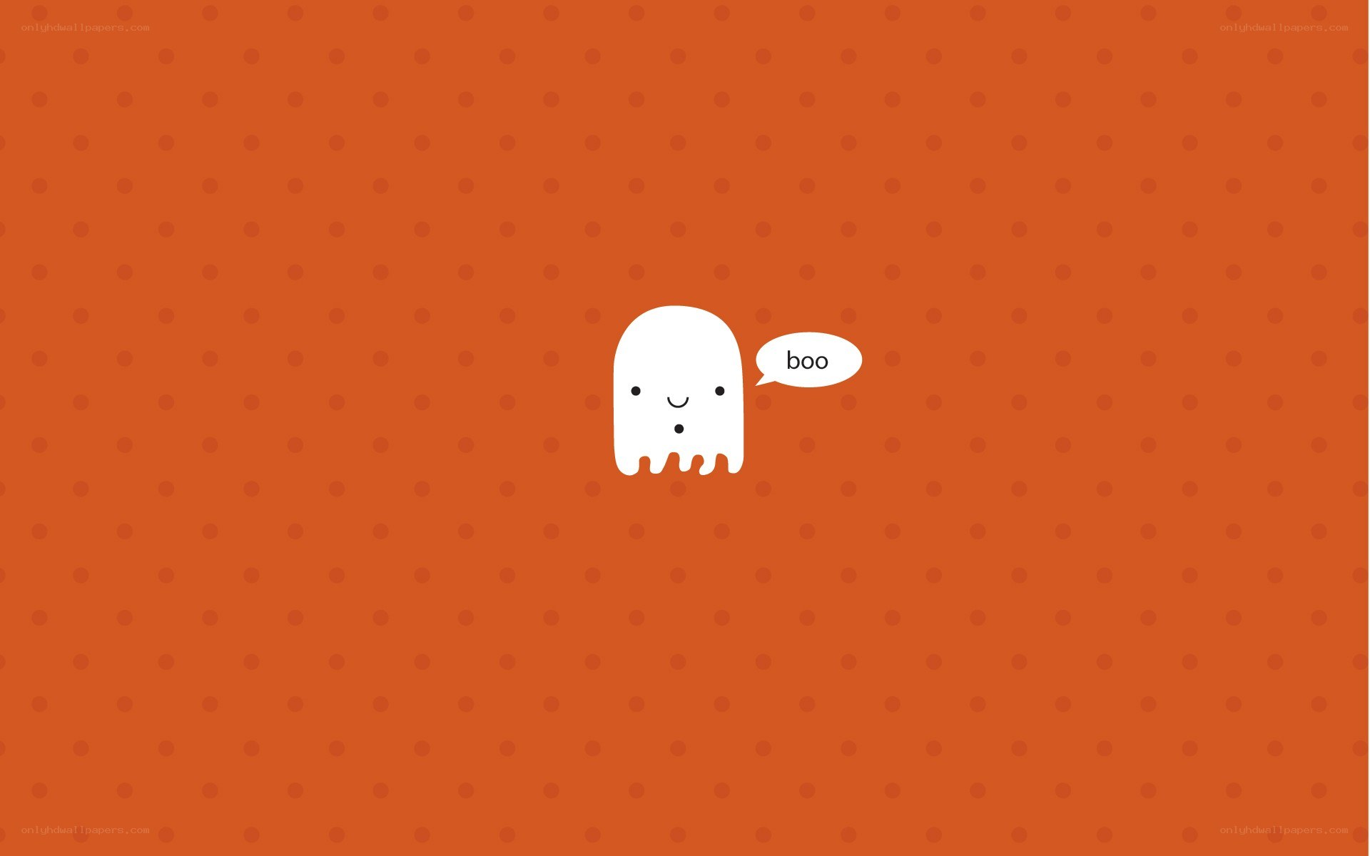 cute ghost saying boo