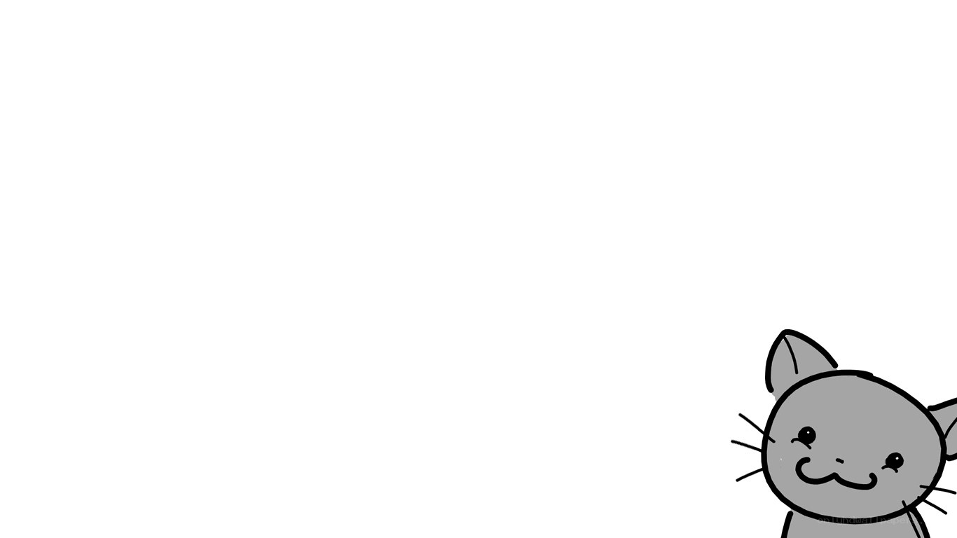 cute gray cat illustration