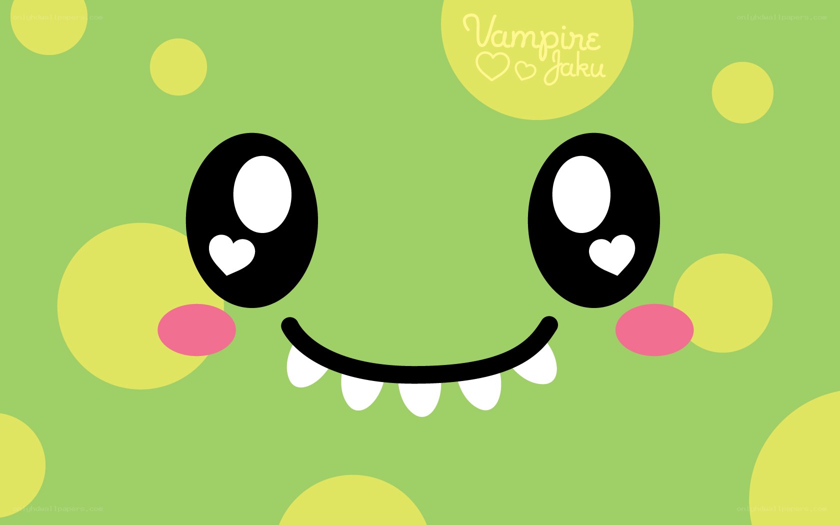 cute green monster face