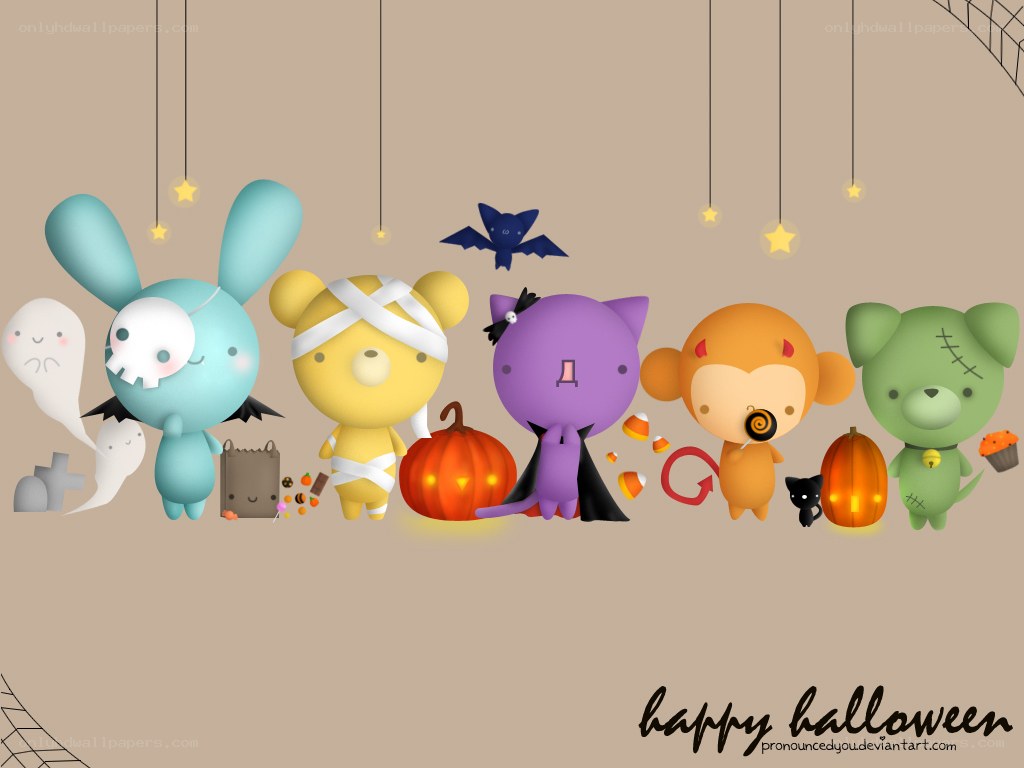 cute halloween characters