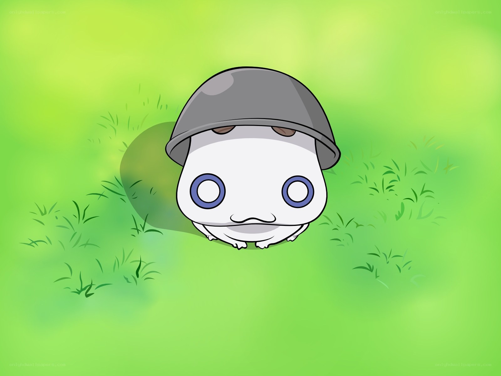 cute helmeted creature
