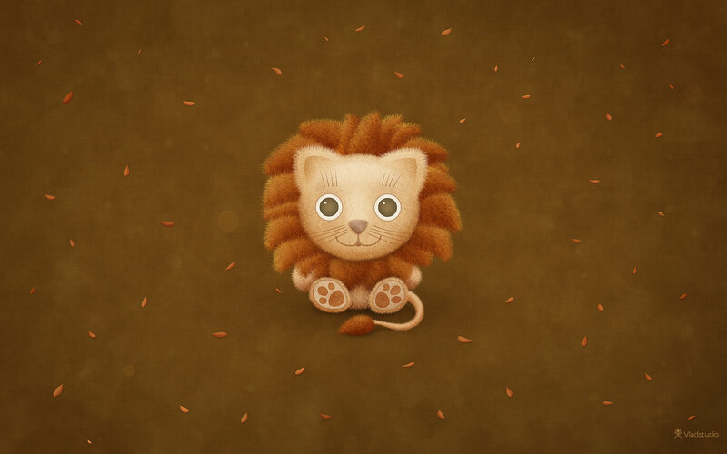 Cute Lion Cub