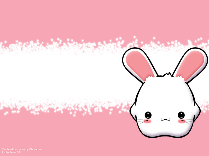cute marshmallow bunny