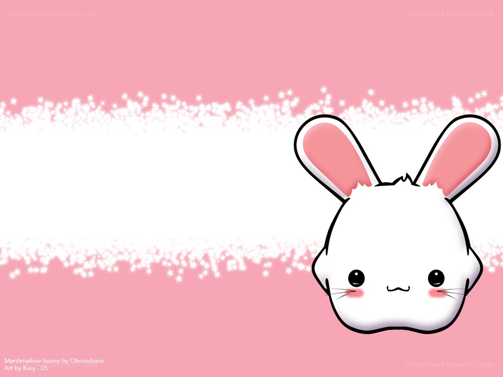 cute marshmallow bunny