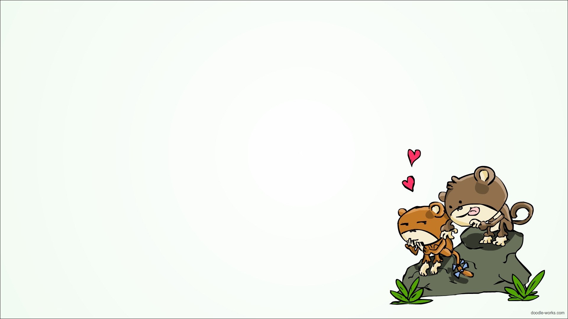 cute monkey couple