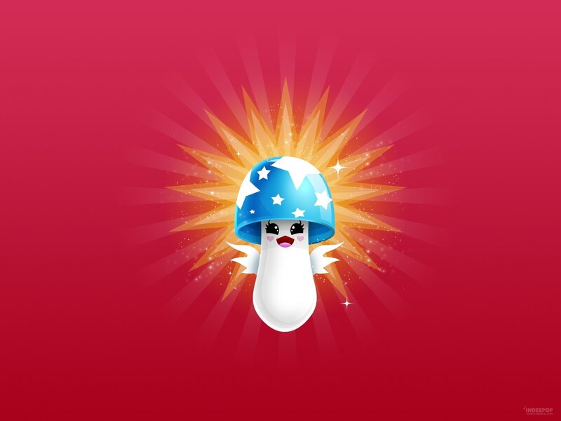 cute mushroom character