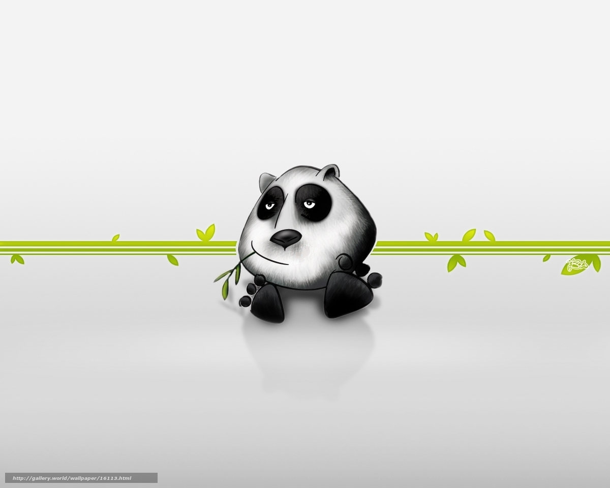 cute panda eating bamboo