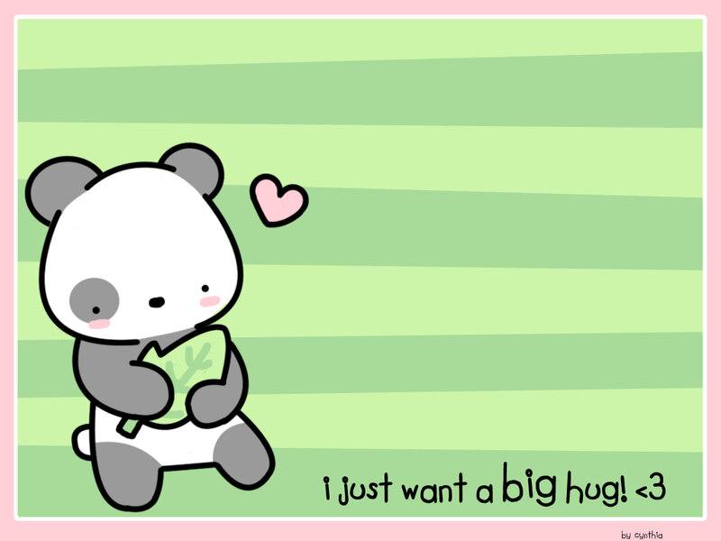 cute panda wants a hug