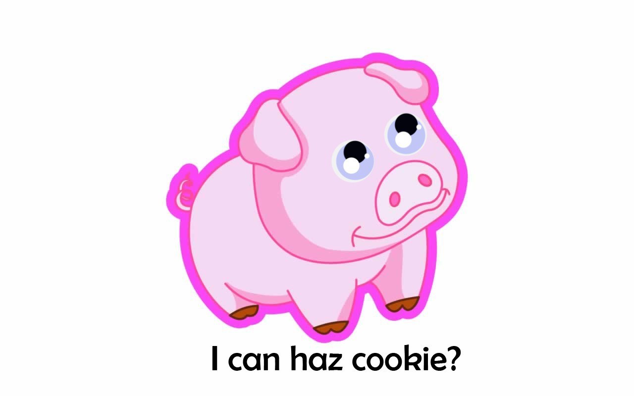 cute pig character