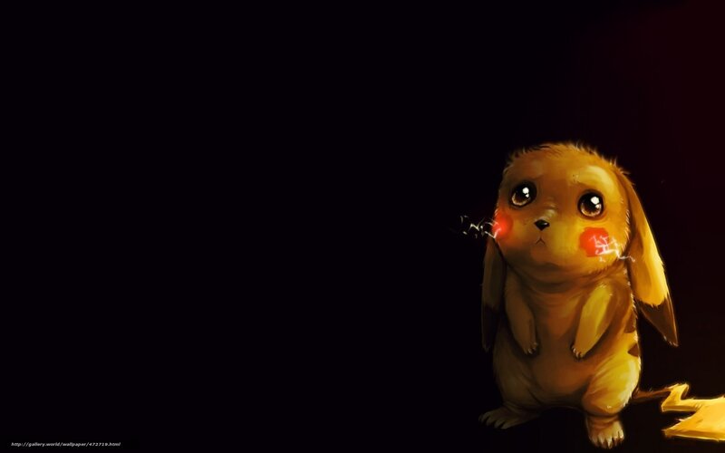 Cute Pikachu in the dark