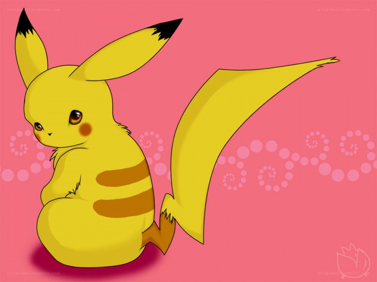 Cute Pikachu sitting